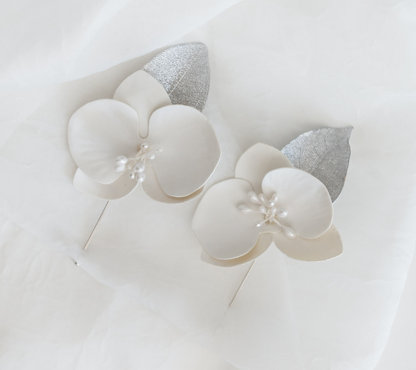 Boutonnier Orquidea Plata